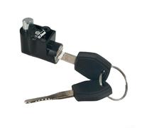 Rackumic Candado eléctrico de bicicleta para Polly DP-4 DP-5C DP-6 DP-9C Caja de batería Bloqueo de alimentación con llave 10 mm Construcción de metal plateado negro seguro para E-Bicycle Series