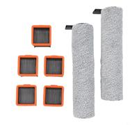 Rackumic Cepillo de rodillo de filtro HEPA para aspiradora, cepillo lateral principal, recogida de pelo de mascotas para Uwant D5 D5 Pro D100 A60 V8 V10 D500 D600(B)