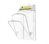 Rackumic Cubierta impermeable para timbre de video giratorio de 30 grados, protección antirrobo, PC transparente para resistente a impactos de hasta 14,2 cm por 7,5 cm para la mayoría de timbres de