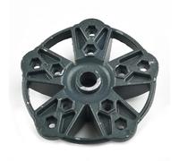 Rackumic Cubo de turbina de viento grueso para 3 o 5 generadores de acero con bajo ruido funcionamiento constante y larga vida útil para sistemas de energía alternativos del hogar (5 cuchillas)