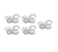 Rackumic Ganchos magnéticos fuertes, paquete de 10 ganchos magnéticos blancos para nevera, para oficina, cocina, hogar, llaves, toallas, bolsas, dispositivos en superficies de metal (blanco)