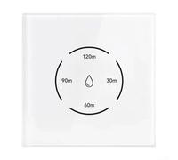 Rackumic Interruptor de control de caldera inteligente WiFi de 40 A, panel táctil para calentador de agua TUYA para Smart Life, modo de aplicación, conectividad, control de voz para ALEXA, cuenta