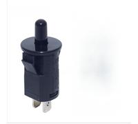 Rackumic Interruptor de puerta de refrigerador modelo 10 mm normalmente cerrado botón pulsador resistente a altas temperaturas nailon chapado en plata contactos de cobre para horno o ambiente de alto