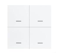 Rackumic Interruptor inalámbrico para ZIGBEE Smart sin cableado, panel de escenario inteligente, material ABS, 65 x 43 x 29 mm, compatible con Tuya Smart Home Automation Montaje en pared o escritorio