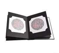 Rackumic Ishihara - Libro de prueba de diferencia de color de 38 placas, optometría profesional, detección de visión para detectar daltonismo congénito y rojo verde, incluye placas especiales