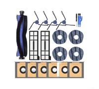 Rackumic Juego de 4 cepillos laterales para Eufy para x10 Pro Robot Cleaner | Incluye cepillo de rodillo principal, limpia profundamente alfombras y suelos duros, se adapta perfectamente a eufy para x10