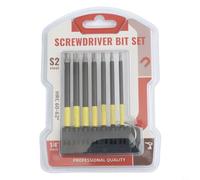 Rackumic Juego de 7 destornilladores TORX para T10 para T15 para T20 para T25 T27 para T30 T40 con soporte de 100 mm de longitud para brocas de metal de dureza HRC 60-62 para tareas profesionales de