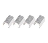 Rackumic Juego de 8 deslizadores de silla con núcleo de plástico con almohadillas de fieltro suave para protección del suelo y reducción de ruido, sillas voladizas estándar de 22 mm y 25 mm, color