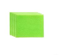 Rackumic Juego de 8 forros de esponja reutilizables que absorben la humedad para frutas y verduras frescas, organizadores de cajones de plástico lavable, color verde, 23 x 22 cm (cuatro)