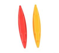 Rackumic Juego de buscador magnético de pernos de 2 piezas, herramienta eficiente de detección de pared para yeso, construcción, marcado y montaje, imán ABS, amarillo, rojo, 14 x 2,5 x 1 cm para