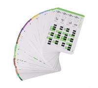 Rackumic Juego de tarjetas de 88 teclas para acordes de piano, 120 tarjetas de práctica educativas codificadas por colores y gráfico de diagrama de dedos para principiantes, teoría musical