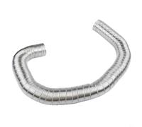 Rackumic Kit de admisión de aire fresco para estufa de pellets de 5 cm de diámetro y 60 pulgadas de longitud para la mayoría de estufas de pellets con placa de montaje de manguera de aluminio grueso