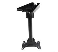 Rackumic Kit de montaje de techo giratorio para tercera generación estándar con adaptador de tubería, montaje de poste de aleación de aluminio para techos inclinados, construcción negra