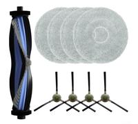 Rackumic Kit de paño de trapeador con filtro lateral principal para Lefant para robot aspirador M3, 1 cepillo principal, 8 almohadillas de microfibra lavables, 6 cepillos laterales de plástico de