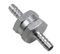 Rackumic La construcción de aluminio de válvula antirretorno en línea evita el reflujo mantiene la presión para sistemas de combustible y agua compatibles con aceite biovegetable y de parafina (6 mm)