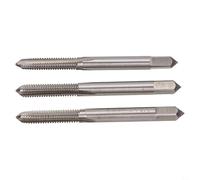 Rackumic M6 x 1 Juego de grifos de mano 3 unids métrico cónico inferior rosca rosca tornillos M2 acero alto para metalistería aluminio hierro cobre latón plástico