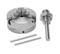 Rackumic Mandril de torno de cuatro mordazas Z011A de acero de alto carbono, abrazadera manual, 4 mandíbulas independientes, reversible, rango interno de 1,8 a 56 mm, para tareas de mecanizado de mini