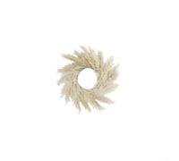 Rackumic Mantel individual de Navidad con aguja de pino artificial, mesa realista de polietileno para camino con hierba de paja, elegante para decoración festiva de Europa occidental para comedor