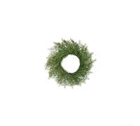 Rackumic Mantel individual de Navidad con aguja de pino artificial, mesa realista de polietileno para camino con hierba de paja, elegante para decoración festiva de Europa occidental para comedor