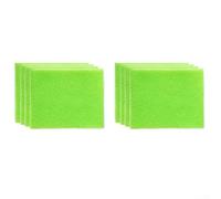 Rackumic Paquete de 8 forros de esponja reutilizables que absorben la humedad para frutas y verduras frescas, organizadores de cajones de plástico lavable, color verde, 23 x 22 cm (ocho)