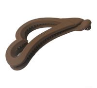 Rackumic Pinza de plátano acrílico en forma de corazón para mujer, accesorios grandes para el cabello mate para coletas, moños, estilos de medio agarre, agarre seguro, romántico, amor a la moda (café)