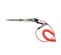 Rackumic Probador de circuito de coche con pantalla digital para diagnóstico eléctrico de vehículos de 6 V a 24 V con luz LED integrada y sonda de metal robusta para pruebas de cables de interruptor