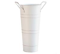Rackumic Soporte de paraguas para entrada, soporte redondo de metal para pasillo interior, vestíbulo, ahorro de espacio, construcción de hierro galvanizado para artículos largos y bastones 19 x 31 x