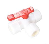 Rackumic Válvula de bola de conexión rápida para tubería de agua de plástico para 20, 25, 32, 40, 50, 63 mm, control de flujo de tubo, apagado en sistemas de fontanería de jardín doméstico (20 mm)