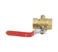 Rackumic Válvula de bola de termómetro modelo 101 DN20 válvula de flujo de agua de control manual de latón resistente para sistemas de calefacción medidor de temperatura incorporado rosca hembra