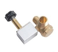 Rackumic Válvula solenoide del compresor de aire fuera de escape Válvula de retención de purga de descarga de aceite de aluminio fundido funcionamiento silencioso, antireflujo, mantiene la presión de