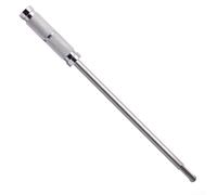Rackumic Varilla de extensión de liberación rápida de 260 mm para martillo eléctrico, vástago redondo para taladro de impacto, destornillador de aire, pieza de herramienta eléctrica de metal plateado