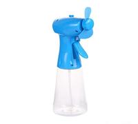 Rackumic Ventilador de niebla de refrigeración de agua portátil Gadget de viaje alimentado por batería 500 ml de capacidad ajustable control de niebla para actividades de verano azul, verde, rosa