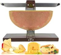 Raclette Cheese Melter, Parrilla de queso comercial, Fundidor de parrilla con área de calefacción doble, Rueda de medio queso ajustable inclinable, Calefacción rápida de múltiples fracciones para coci