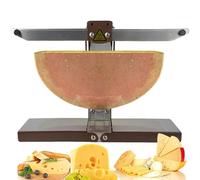 Raclette - Máquina eléctrica para derretir queso - Calentamiento rápido de 900 W, ángulo ajustable multifunción, acero inoxidable para media rueda de queso