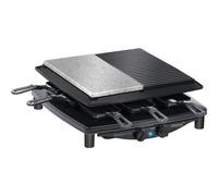 Raclette Steba RC 4 PLUS con 8 sartenes y placa de hierro fundido