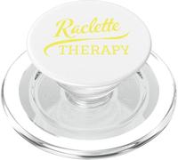Raclette Therapy Fromage Montagne Humour Vacances Ski PopSockets PopGrip para MagSafe