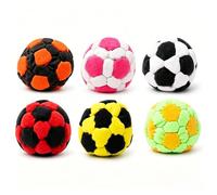 Racocou 6PC Bolsa de Fútbol Tejida a Mano de Croché Hacky Sack Bolsa de Pie Pelota Suave de Malabarismo para Entrenamiento de Coordinación y Alivio del Estrés en Deportes al Aire Libre para Adultos