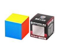 Racocou 6x6, 7x7, 9x9, 10x10, 11x11, 14x14, 15x15, Cubo de Speed, Adecuado para educación y reducción de estrés Creativa. Juguetes para niños, Juguetes educativos.,Gris