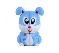 Racocou Animales, tridimensionales, Formas Divertidas y extrañas, Cubo de Speed de 2 Capas, Giro, Juguete de estrés y lógica, para Fines educativos y reducción Creativa del estrés,Cromo