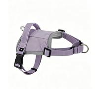 Racocou Arnés para Perro Anti-Tirones - Diseño Cuello Flexible con Bolsillo GPS, Tela Reflectante y Transpirable, Anillas Frente y Espalda - Fácil de Poner para Perros Pequeños y Medianos,Púrpura,M