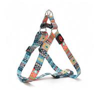 Racocou Arnés para Perro Antitirones para Todas Las Razas con Patrón Bonito - Chaleco para Mascotas Transpirable, Cómodo, Ajustable y Duradero para Paseos al Aire Libre,Azul,M