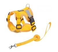 Racocou Arnés para Perro Soft Step en Chaleco con Malla Acolchada, sin estrangulamiento, sin Tirar, cómodo para Caminar, Correr y Entrenar para Perros pequeños, medianos y Grandes,Beige,L