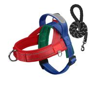 Racocou Arnés para perros con hebilla de metal sin tirones - Anillos de correa delantera y trasera para un fácil control - Chaleco antifuga para cachorros para entrenamiento al aire libre y paseos