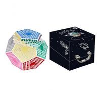 Racocou Cubo de Speed de Nueve Niveles con Cincuenta y Dos Caras, de Forma Irregular. Adecuado para educación, Creatividad, relajación y Juegos Infantiles.,Negro