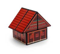 Racocou Cubo de Velocidad 2x2 de Forma Irregular, Creativo, de resolución rápida, Rompecabezas, Adecuado para educación, Alivio Creativo del estrés y Juguetes para niños,Rojo