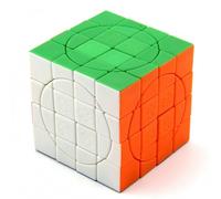 Racocou Cubo de velocidad 4x4, círculo grande de cuatro colores, juguete educativo e inteligencia, para aliviar el estrés, entrenamiento y competición, regalo para el desarrollo del cerebro