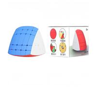 Racocou Cubo de Velocidad de Cinco Ejes, Forma magnética Irregular, Adecuado para niños y Adultos, para educación, Alivio del estrés y Entrenamiento lógico,Marrón