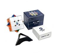 Racocou Cubo de Velocidad, magnético, Juguete Educativo, Adecuado para niños y Adultos, Uso Educativo, Alivio del estrés, ejercita el Pensamiento lógico,Negro