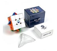 Racocou Cubo de Velocidad, magnético, Juguete Educativo, Adecuado para niños y Adultos, Uso Educativo, Alivio del estrés, ejercita el Pensamiento lógico,Blanca