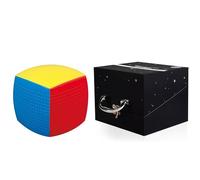 Racocou Cubo de Velocidad, magnético, Juguete Rompecabezas, Adecuado para niños y Adultos, Fines educativos, Alivio del estrés, ejercita el Pensamiento lógico,Gris